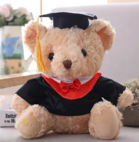 11” Graduation Brown Bear