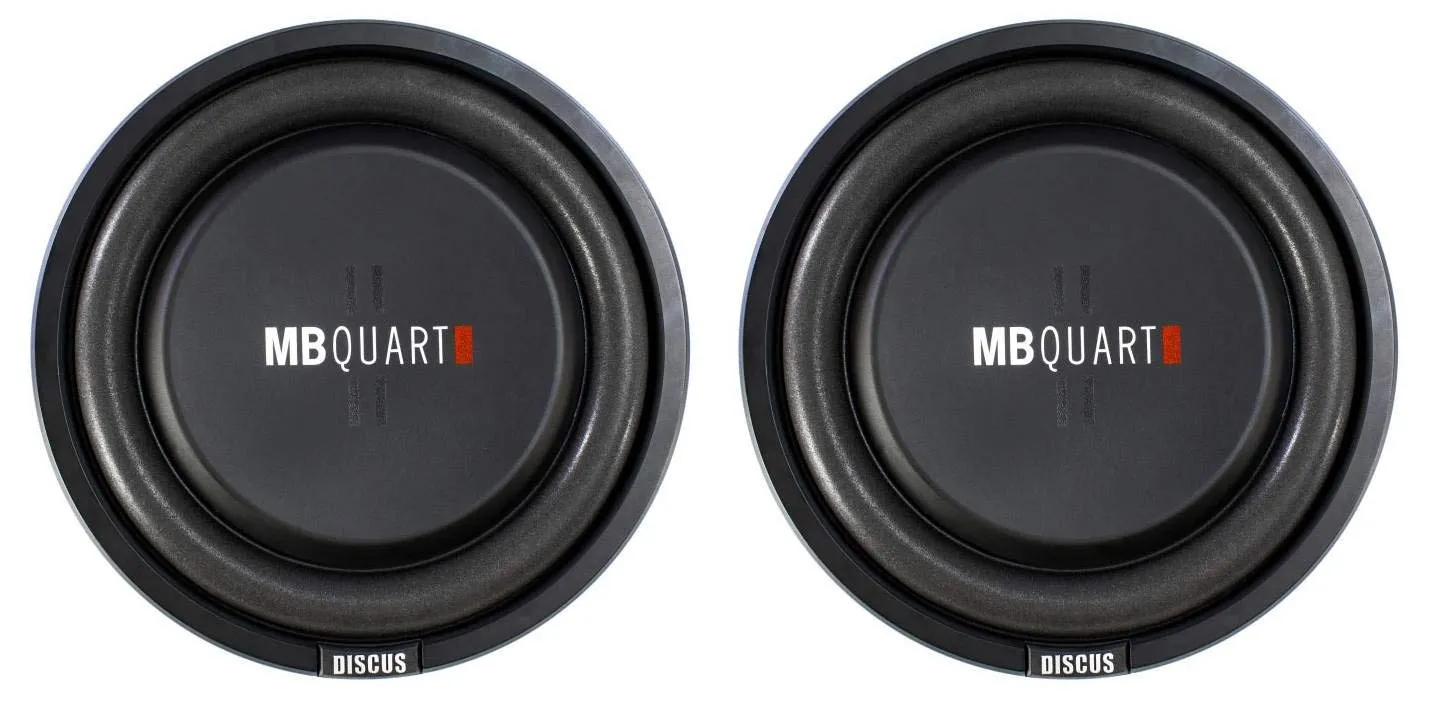 2) MB Quart DS1-304 800 Watt 12 Inch Slim Shallow Subwoofers Car/Truck DVC Subs