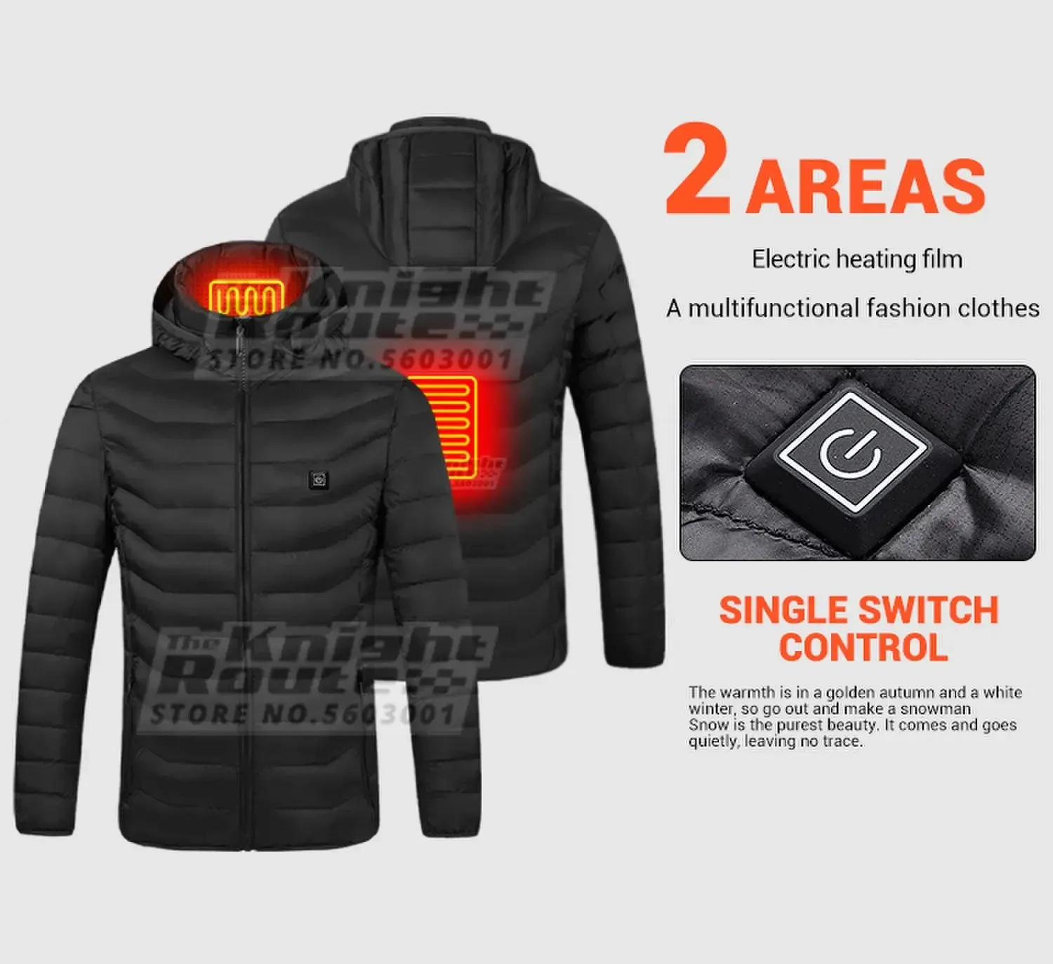 21 Areas Heated Jacket Winter Men's Women's Motorcycle Jacket USB Electric Heating Jacket Heated Vest Moto Thermal Clothing Coat