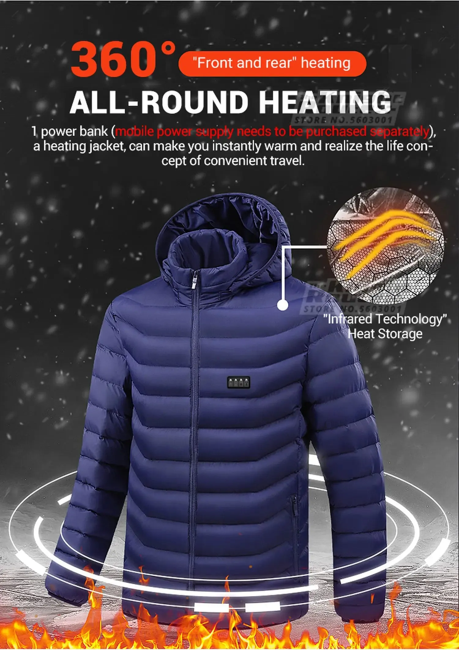 21 Areas Heated Jacket Winter Men's Women's Motorcycle Jacket USB Electric Heating Jacket Heated Vest Moto Thermal Clothing Coat