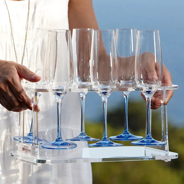 Acrylic Folding Wine/Champagne Glass Holder