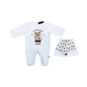 Aigner Kids New Born Blue Sleepsuit Set