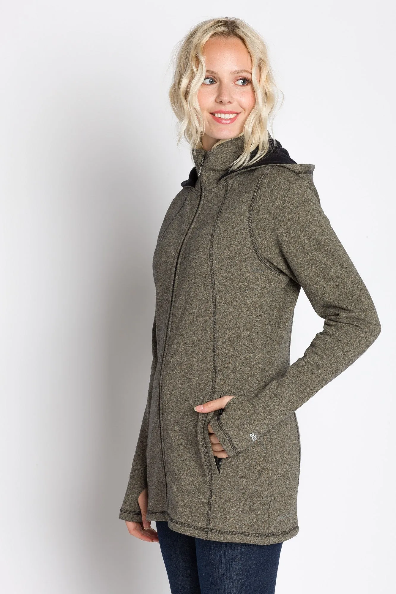 Alice | Women's Full Zip Hooded Long Coat