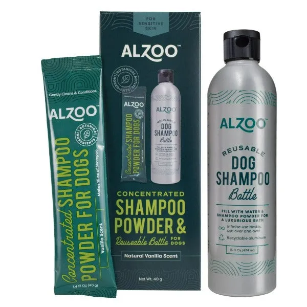 ALZOO Concentrated Shampoo Powder Kit for Dogs