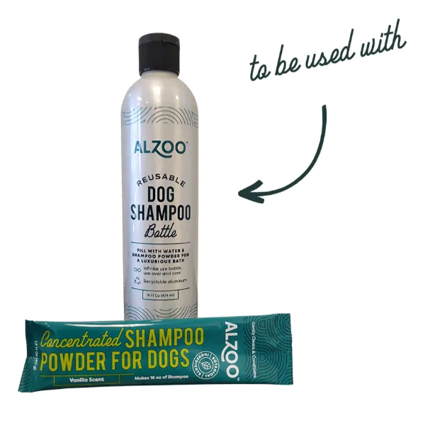 ALZOO Concentrated Shampoo Powder Refill for Dogs