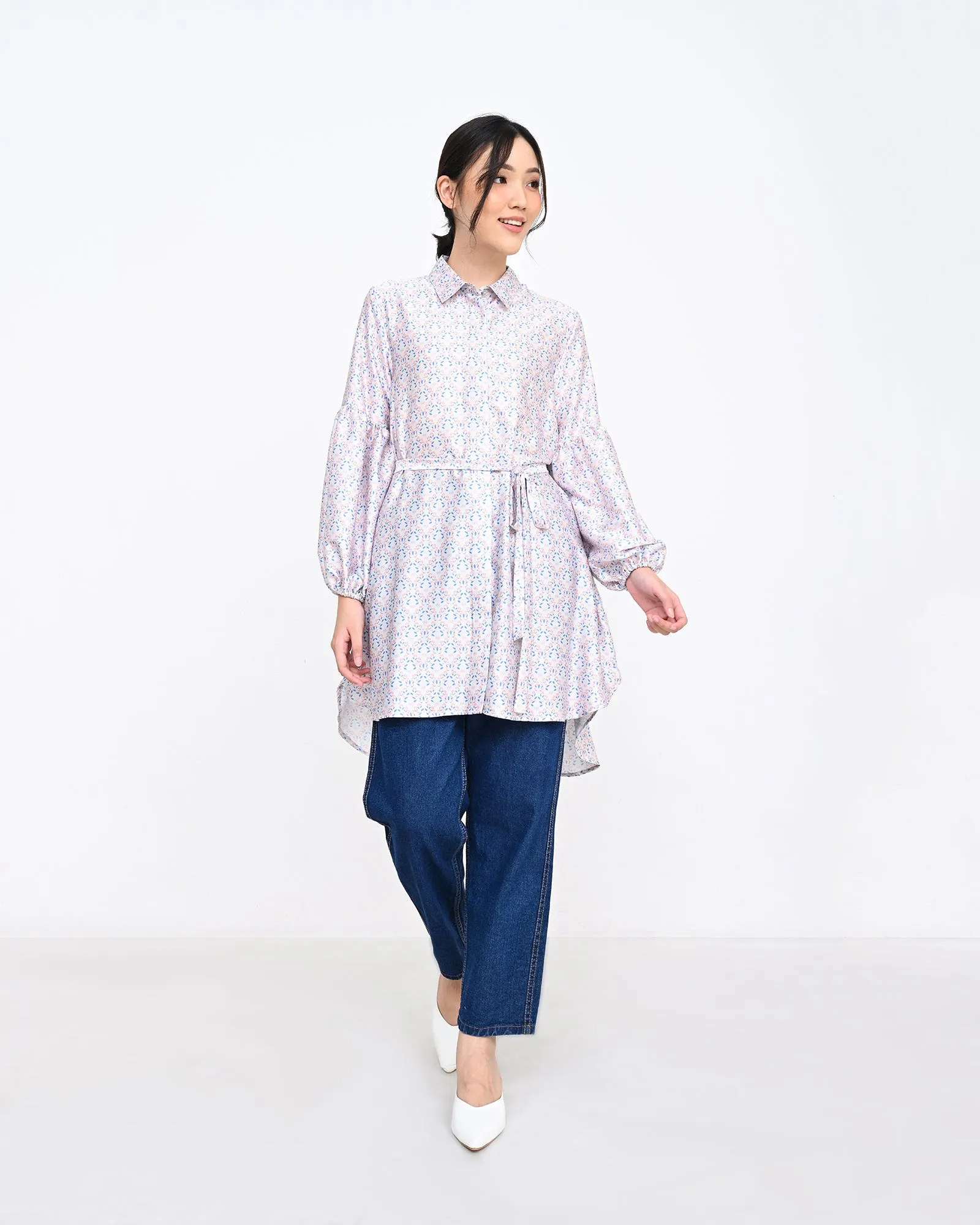 AMEL SATEEN TUNIC