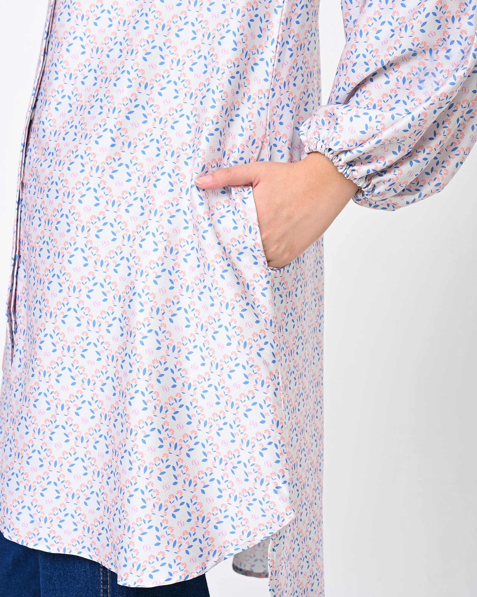 AMEL SATEEN TUNIC