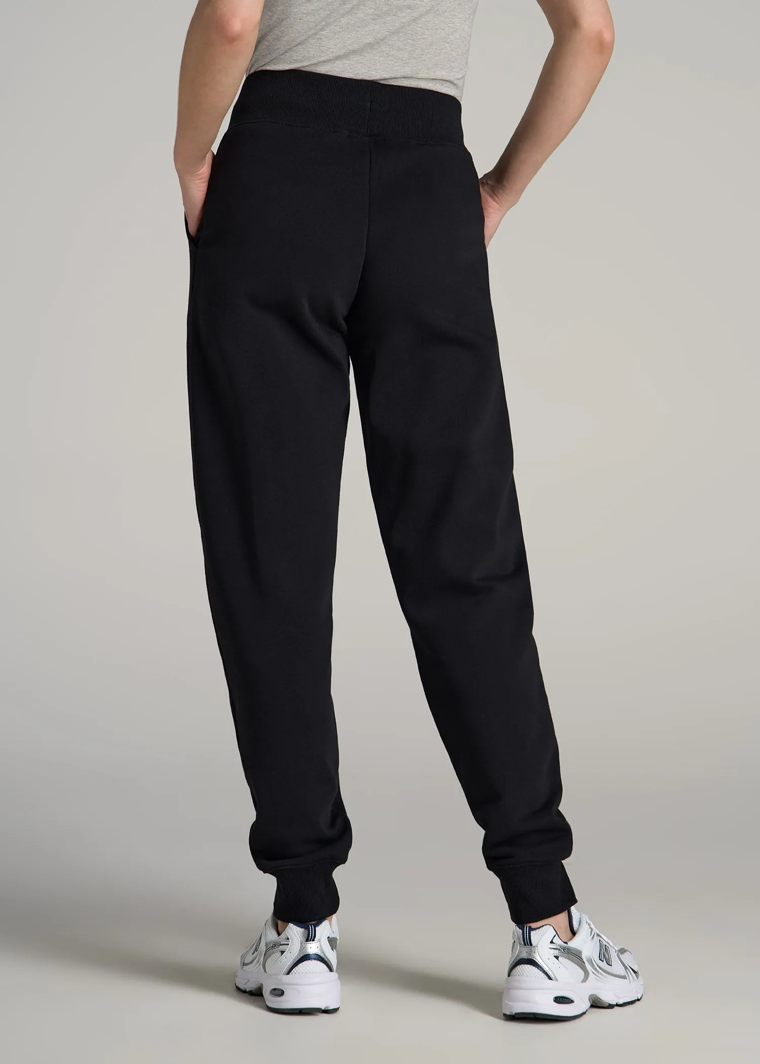 A.T. Basics Athletic Joggers for Tall Women in Black