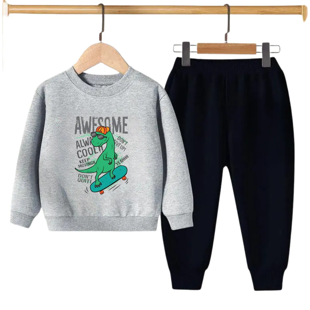 AWESOME PRINTED SWEATSHIRT SET