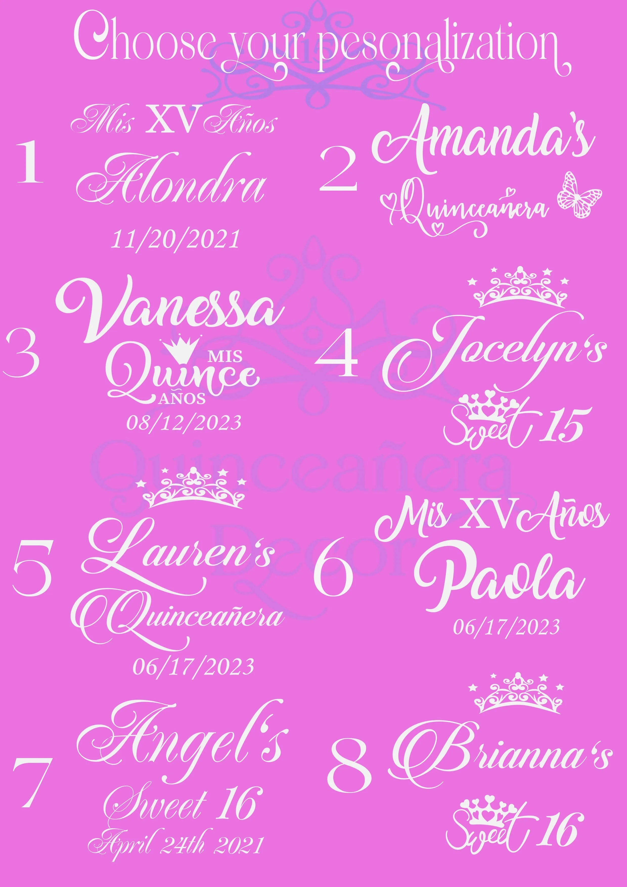 Azul celeste Quinceanera package