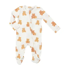 Baby Footie | 2 way zipper- Teddy Bears | Angel Dear