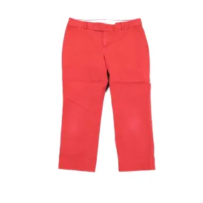 Banana Republic Women Pants Chino PantStraight Leg High Rise Pockets Red Size 8P