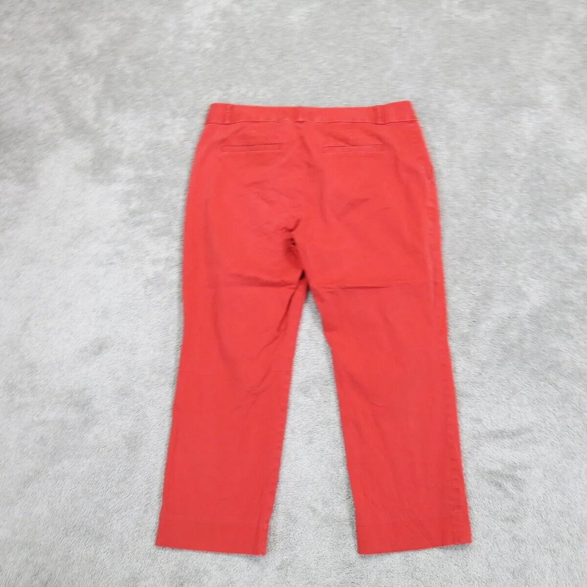 Banana Republic Women Pants Chino PantStraight Leg High Rise Pockets Red Size 8P