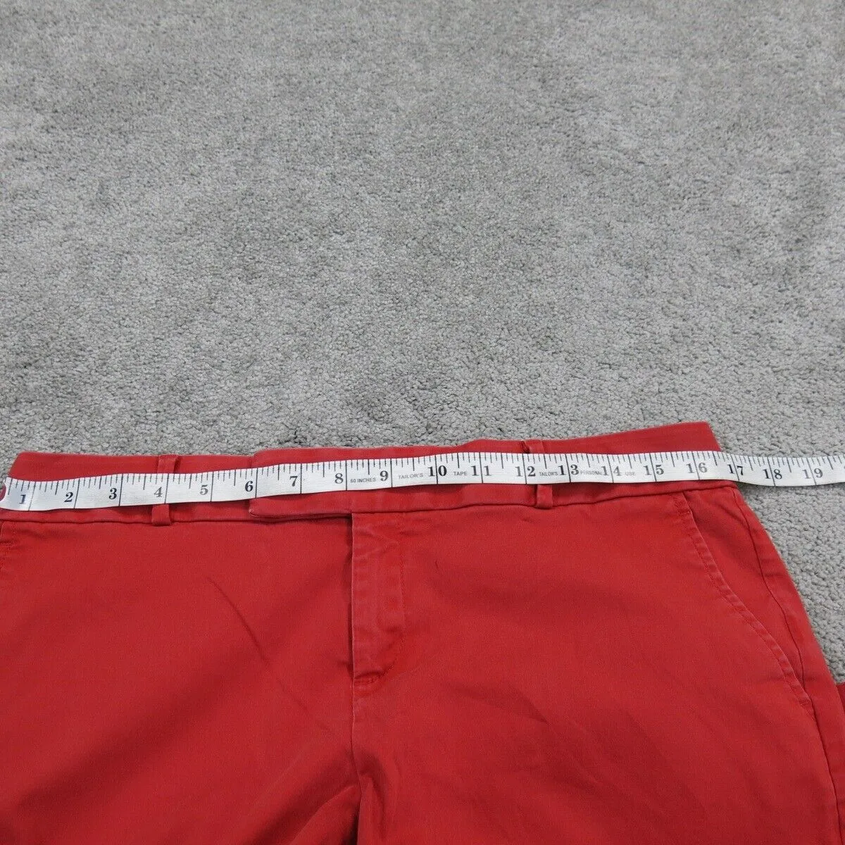 Banana Republic Women Pants Chino PantStraight Leg High Rise Pockets Red Size 8P