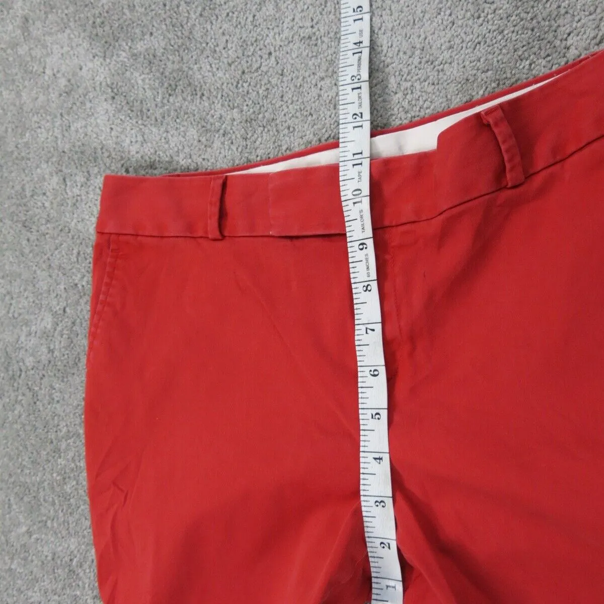 Banana Republic Women Pants Chino PantStraight Leg High Rise Pockets Red Size 8P