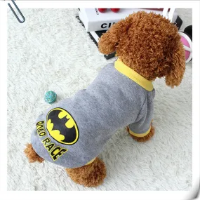 Batman Superhero Inspired Vest Costume Winter Dog Sweatshirt