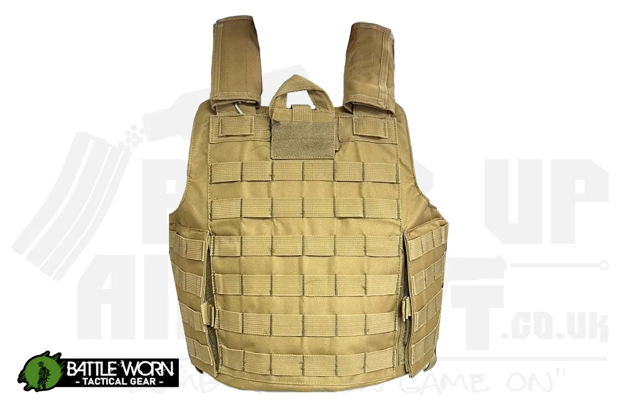 Battleworn Tactical "Rugged" Assault Vest - Tan