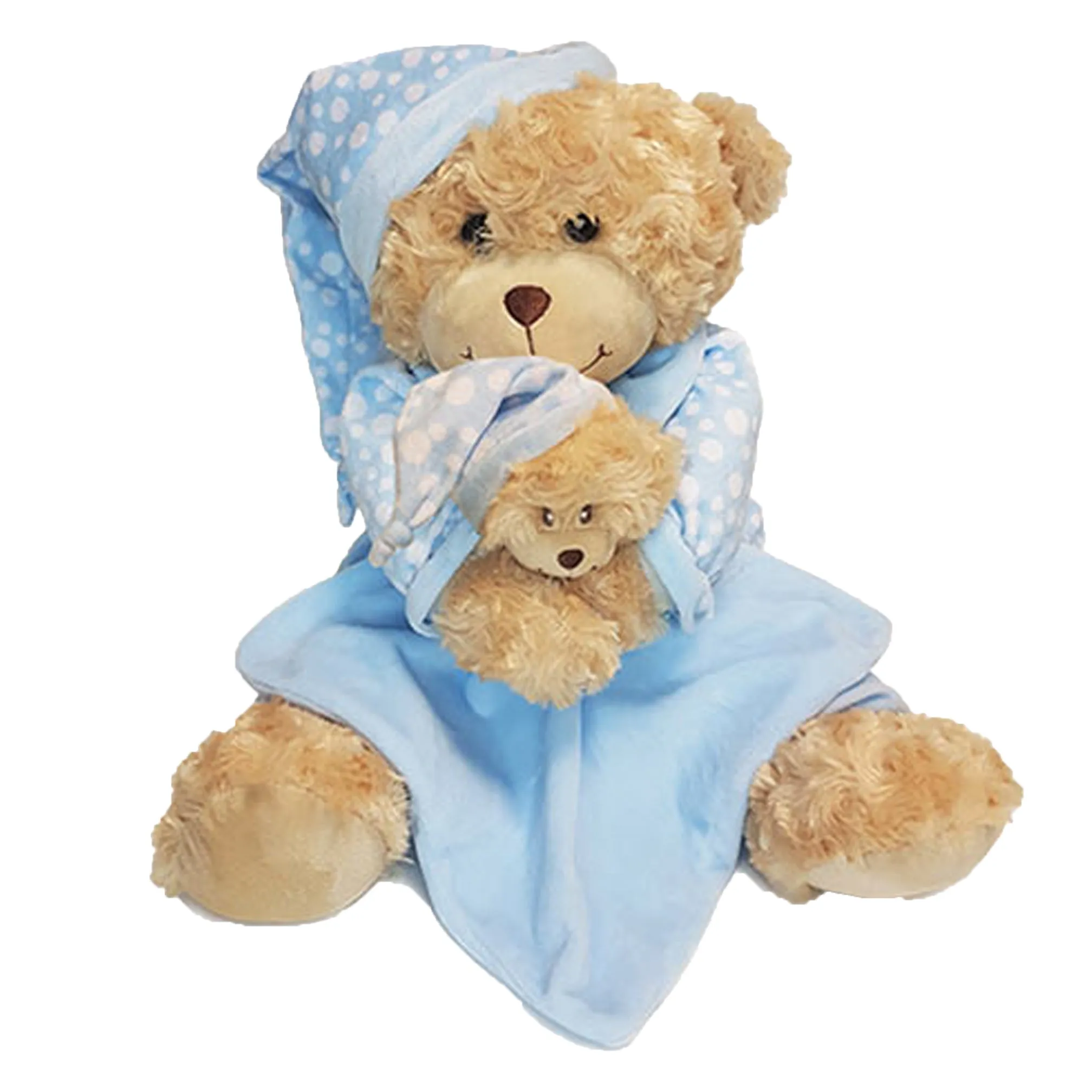 Bedtime Bear With Comforter, Personalised Gift