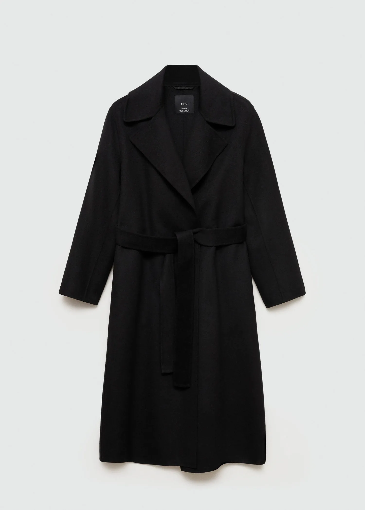 Belt handmade coat - Black