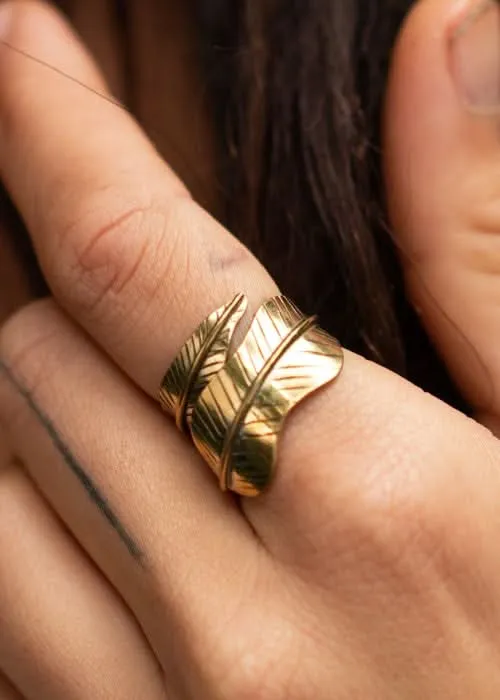 Bohemian Feather Ring