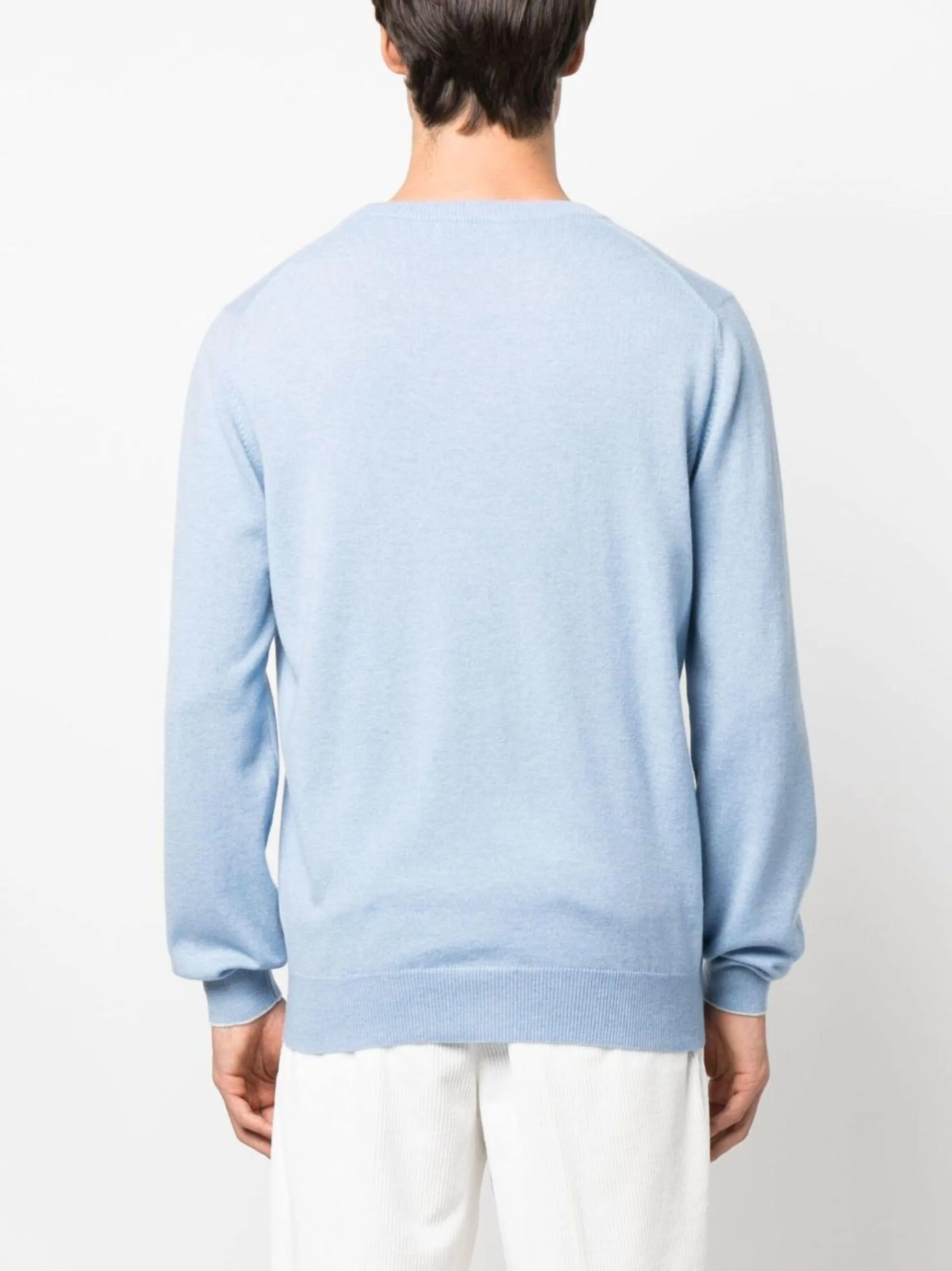 Brunello Cucinelli Light Blue Cashmere Sweater