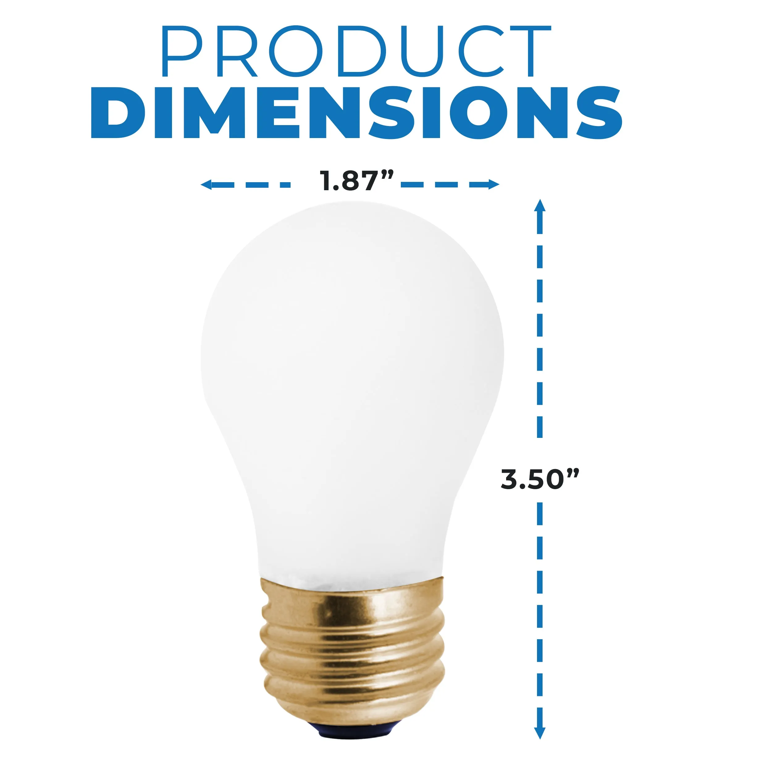 Bulbrite 108040 40 Watt A15 Incandescent White Tough Coat