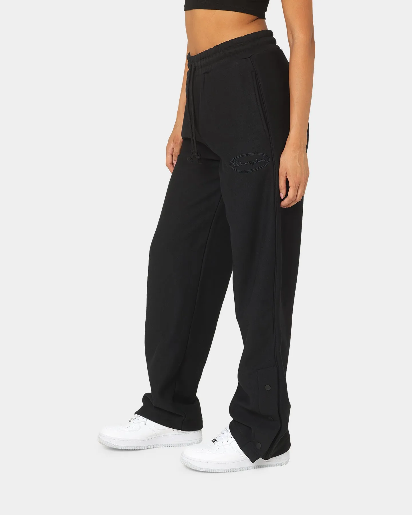 Champion Women's Reverse Weave Tery Snap Joggers Black