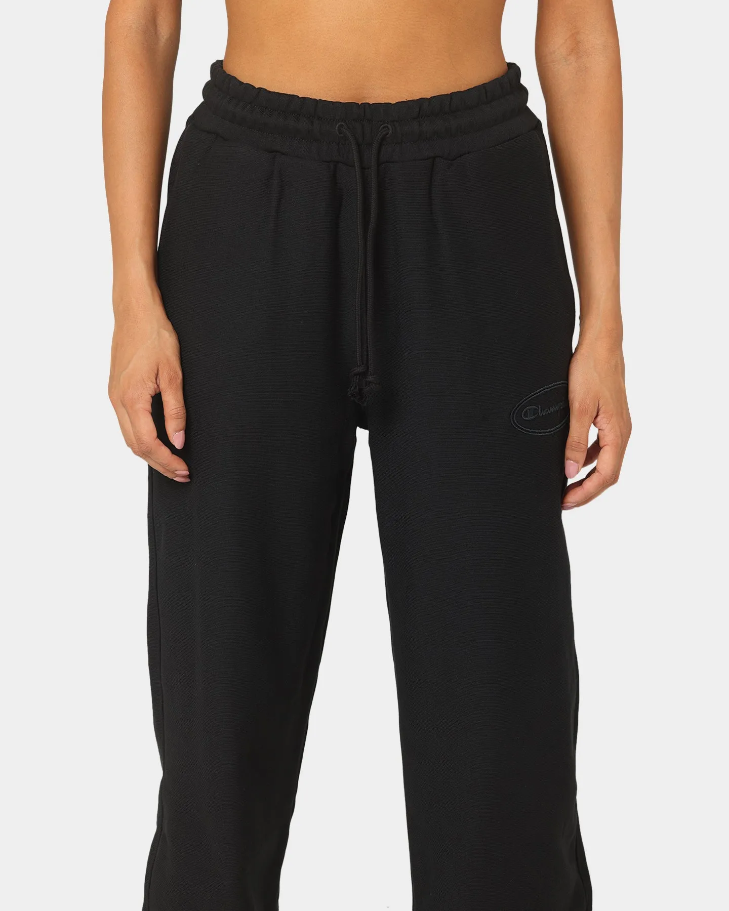 Champion Women's Reverse Weave Tery Snap Joggers Black