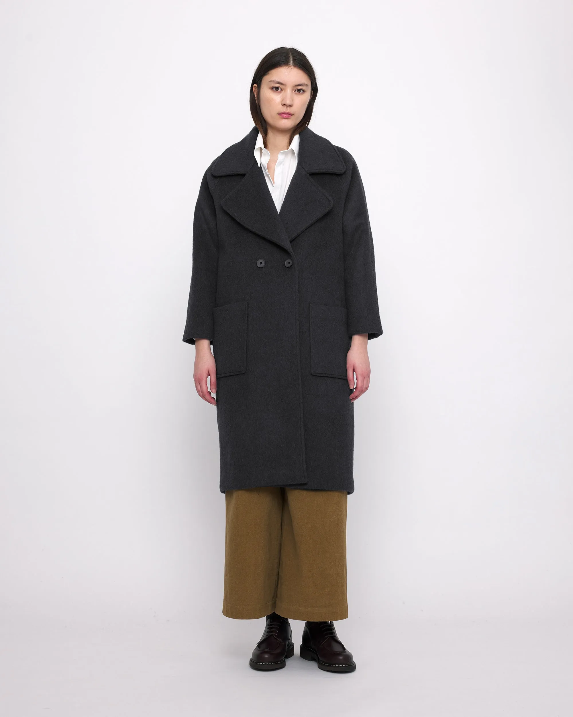 Classic Wool Coat - FW24 - Charcoal