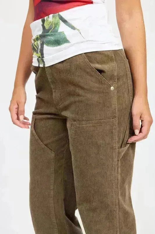 Corduroy Pants with Pockets