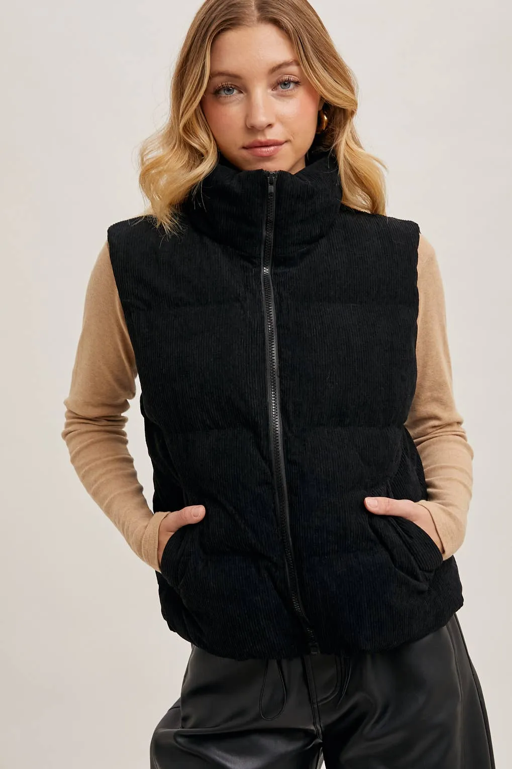 CORDUROY PUFFER VEST