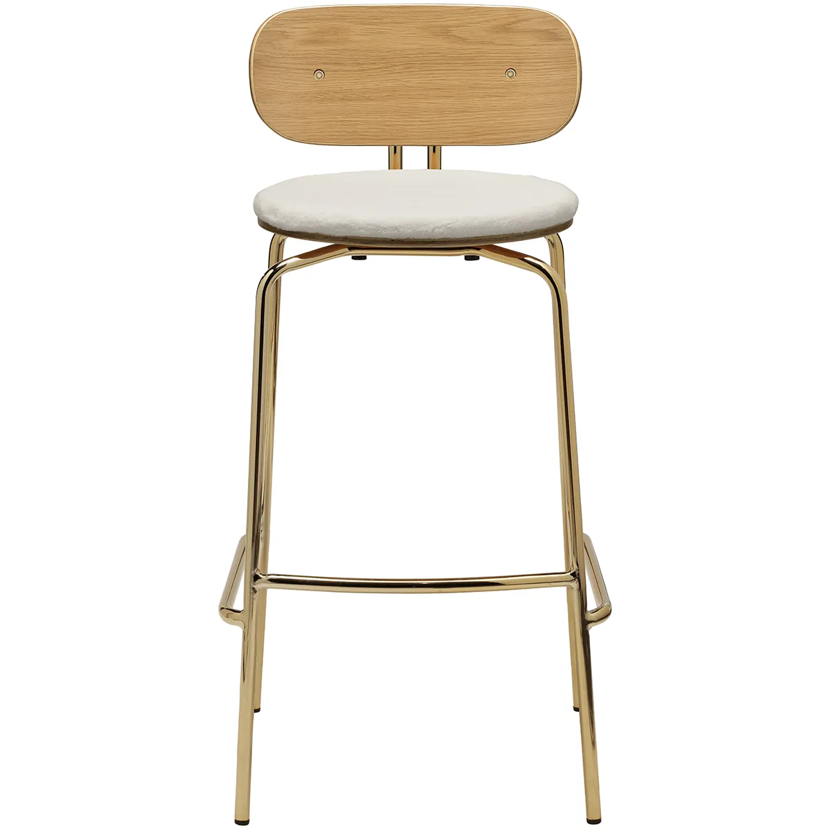 Curious Bar Stool with Teddy Cushion