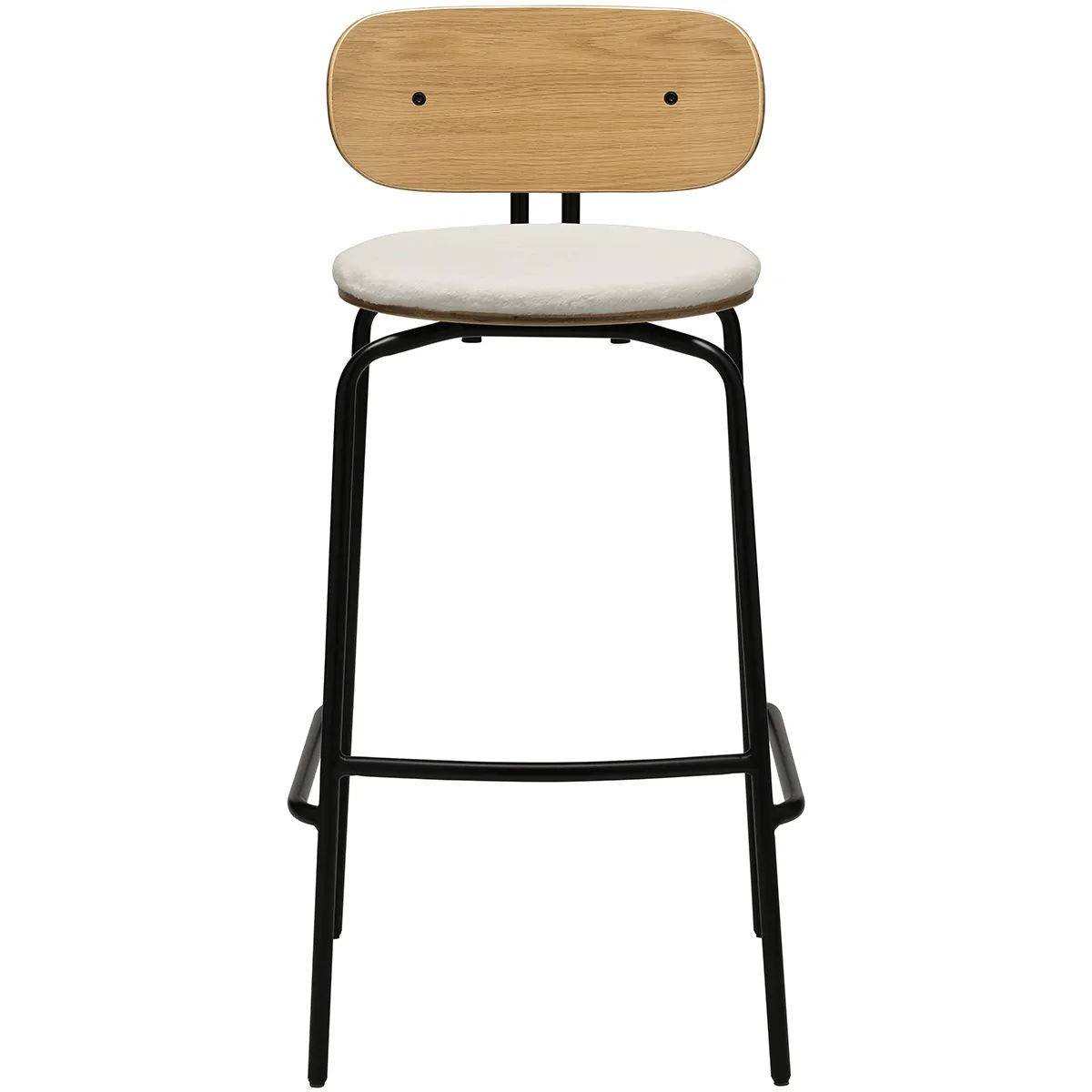 Curious Bar Stool with Teddy Cushion