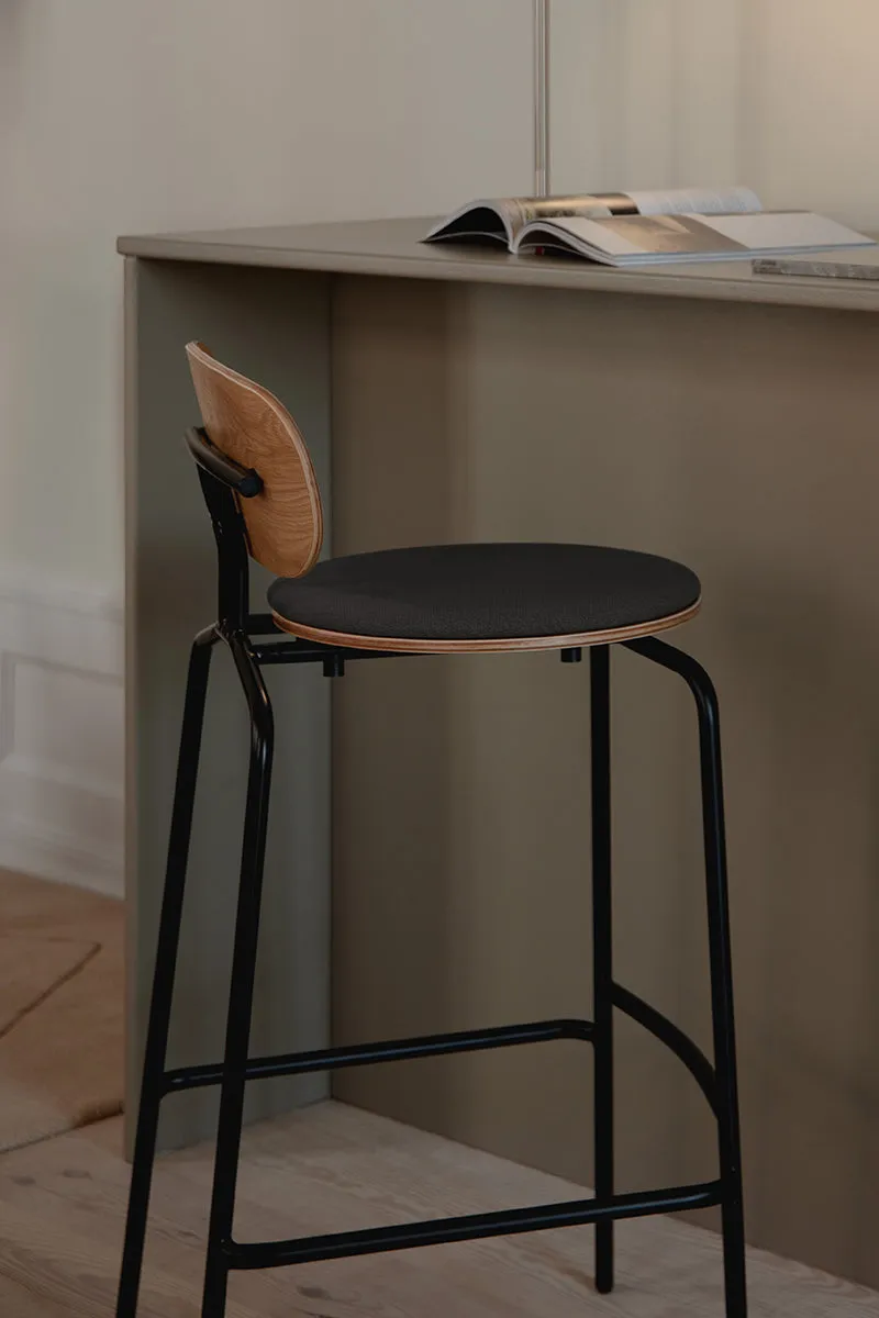 Curious Bar Stool with Teddy Cushion