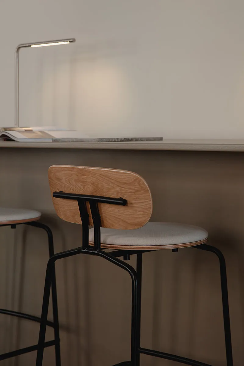 Curious Bar Stool with Teddy Cushion