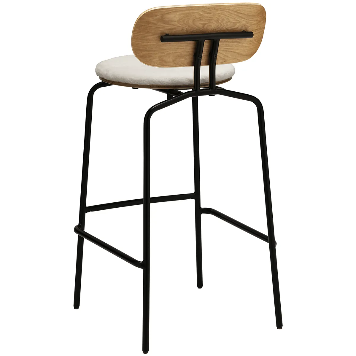 Curious Bar Stool with Teddy Cushion