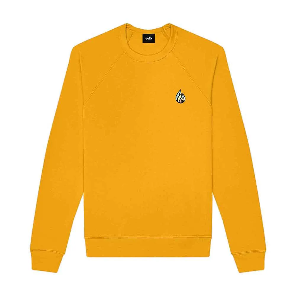 Dalix Fire Crewneck Sweatshirt (Glow in the Dark)