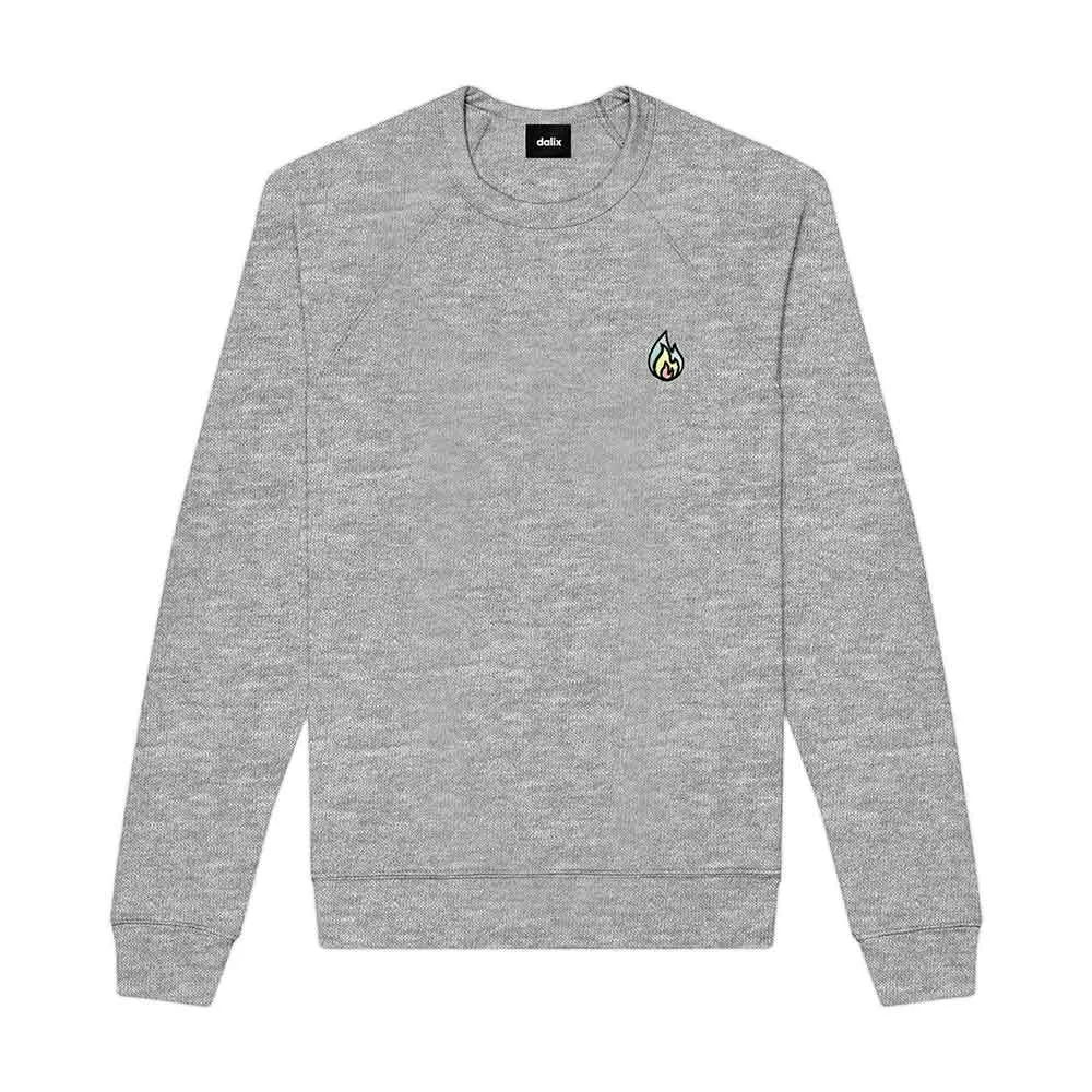 Dalix Fire Crewneck Sweatshirt (Glow in the Dark)