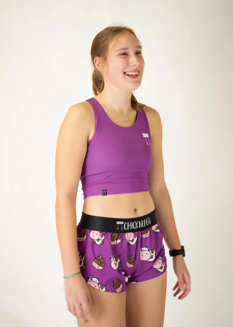 Deep Purple PWR Crop Top