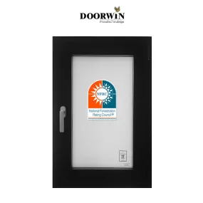 Doorwin 2021uk thermal break aluminum Tilt and turn hinge windows for hotel use Dimmed glass window