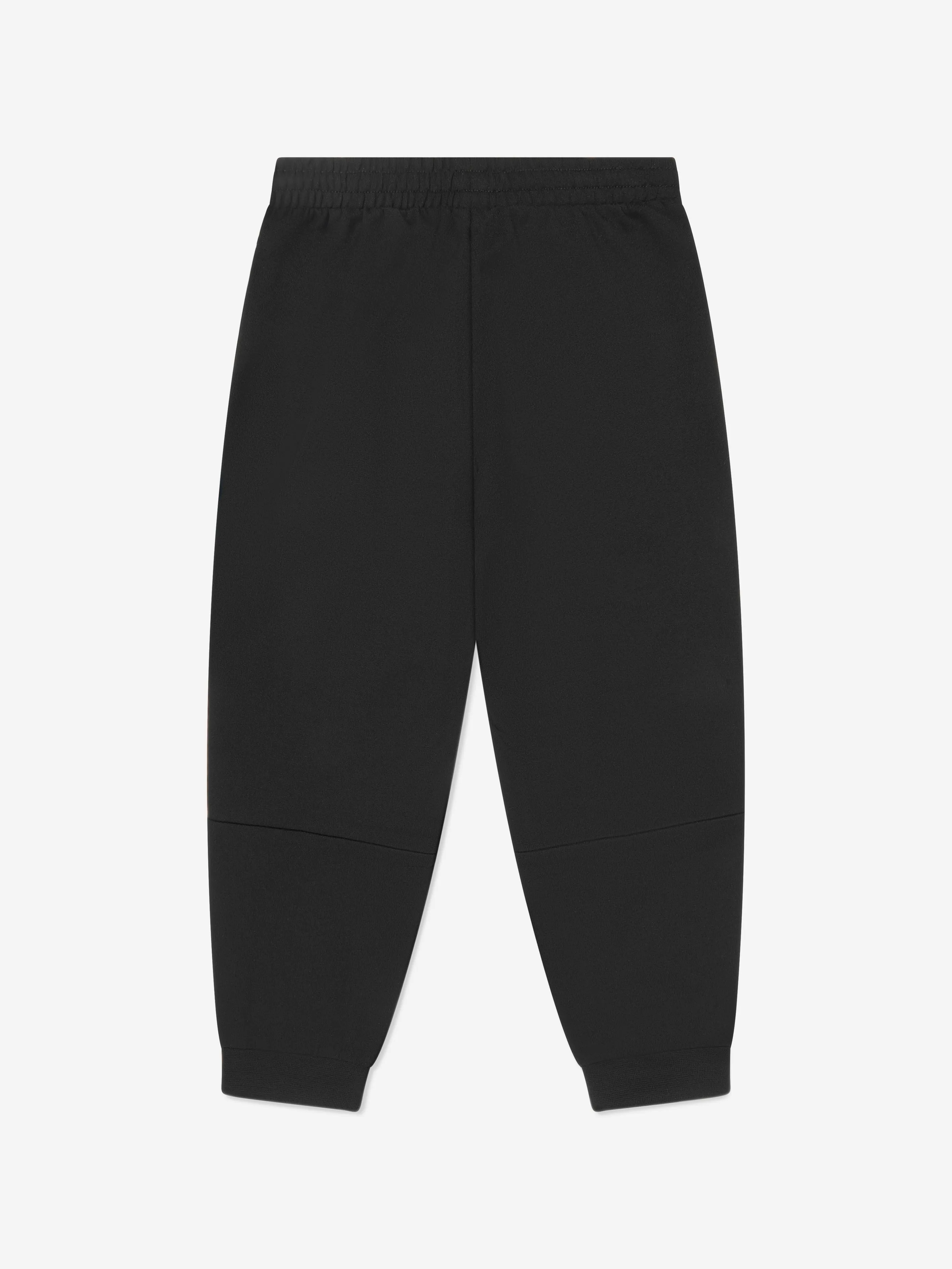 EA7 Emporio Armani Boys Train Logo Tape Joggers in Black