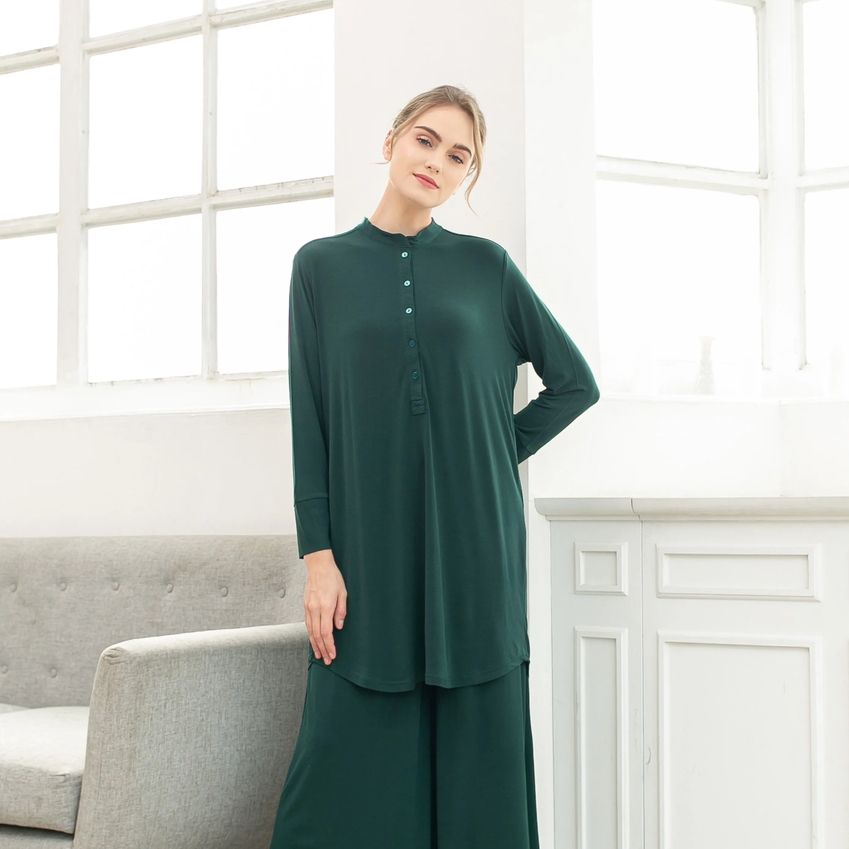 Ellis Tunic - Dark Green