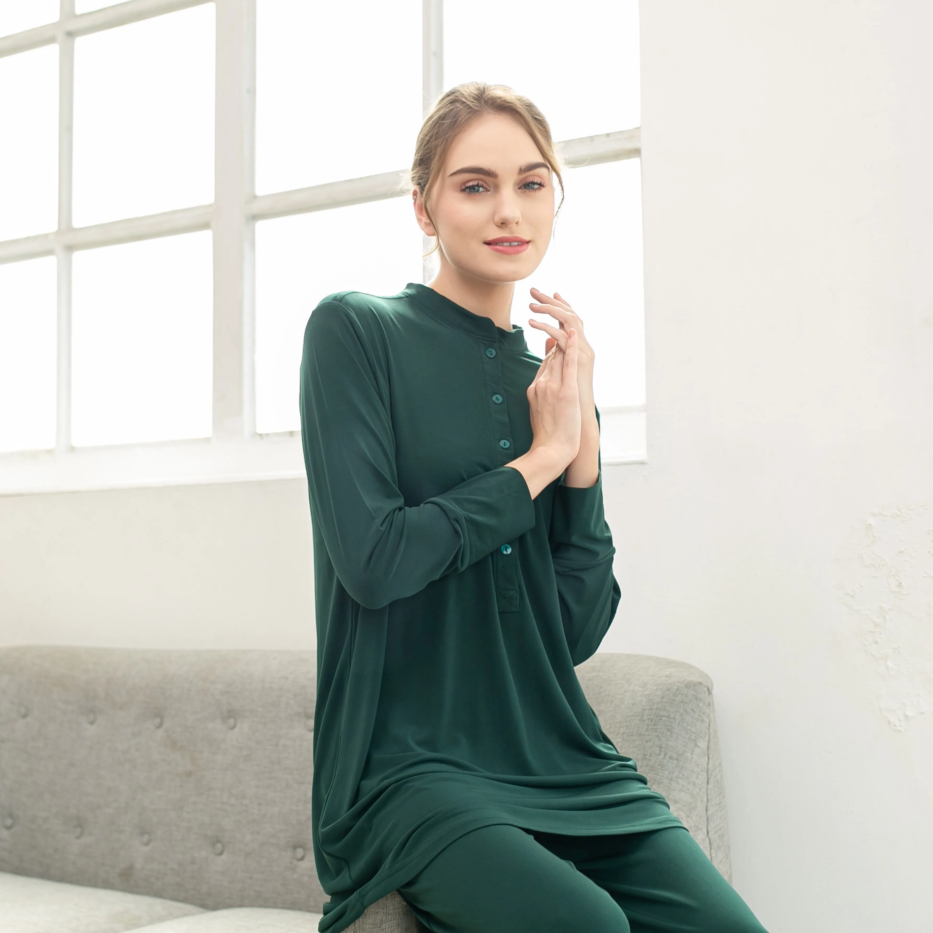 Ellis Tunic - Dark Green