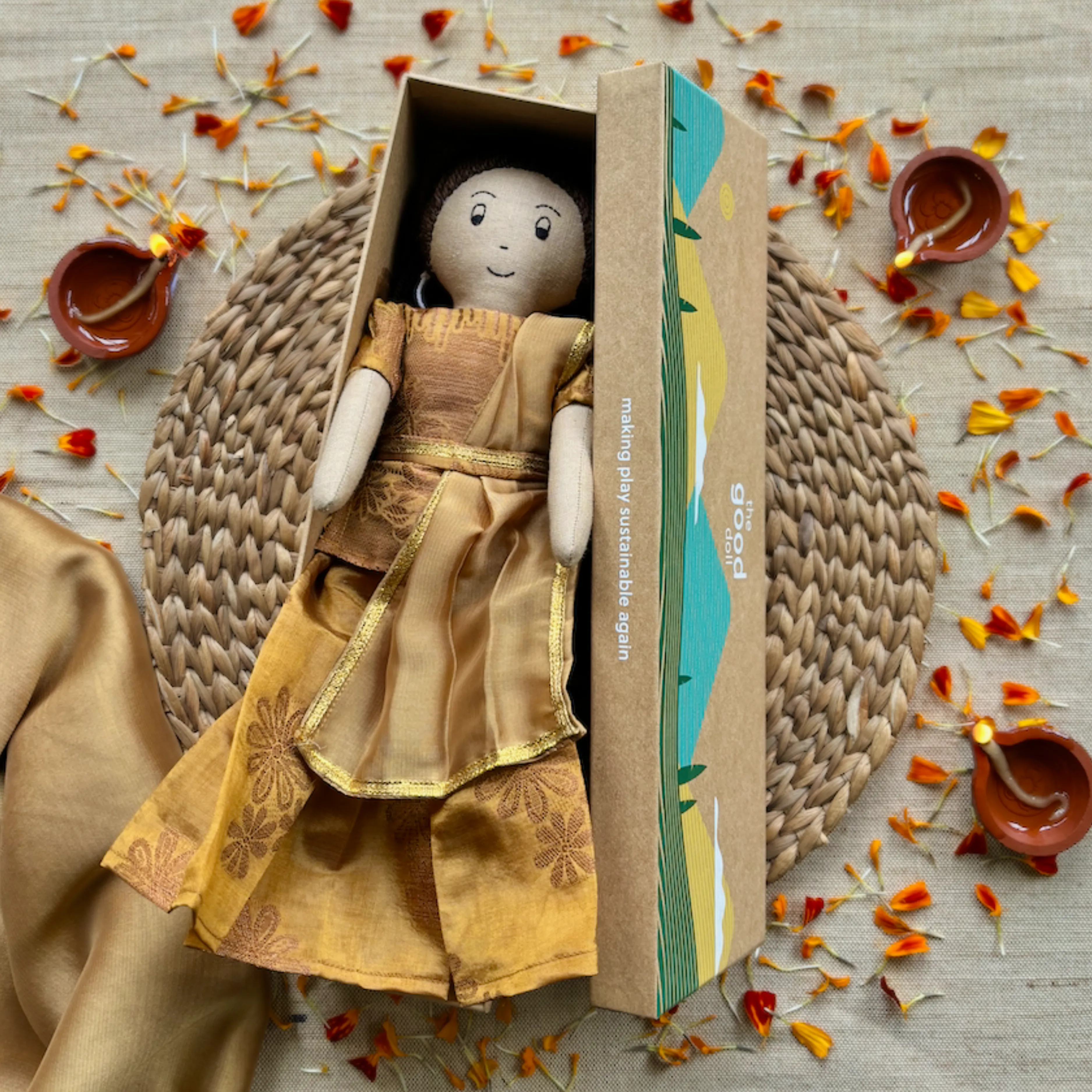 Fabric Dolls, Festive Pack, Deepika