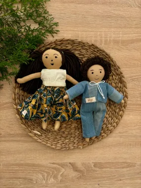 Fabric Dolls, Set of 2, Arjun & Devanshi