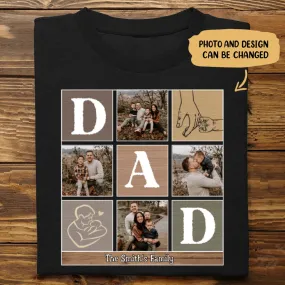 Father's Day - Custom Photo Hold This And Consider It A Big Hug - Personalized T-Shirt