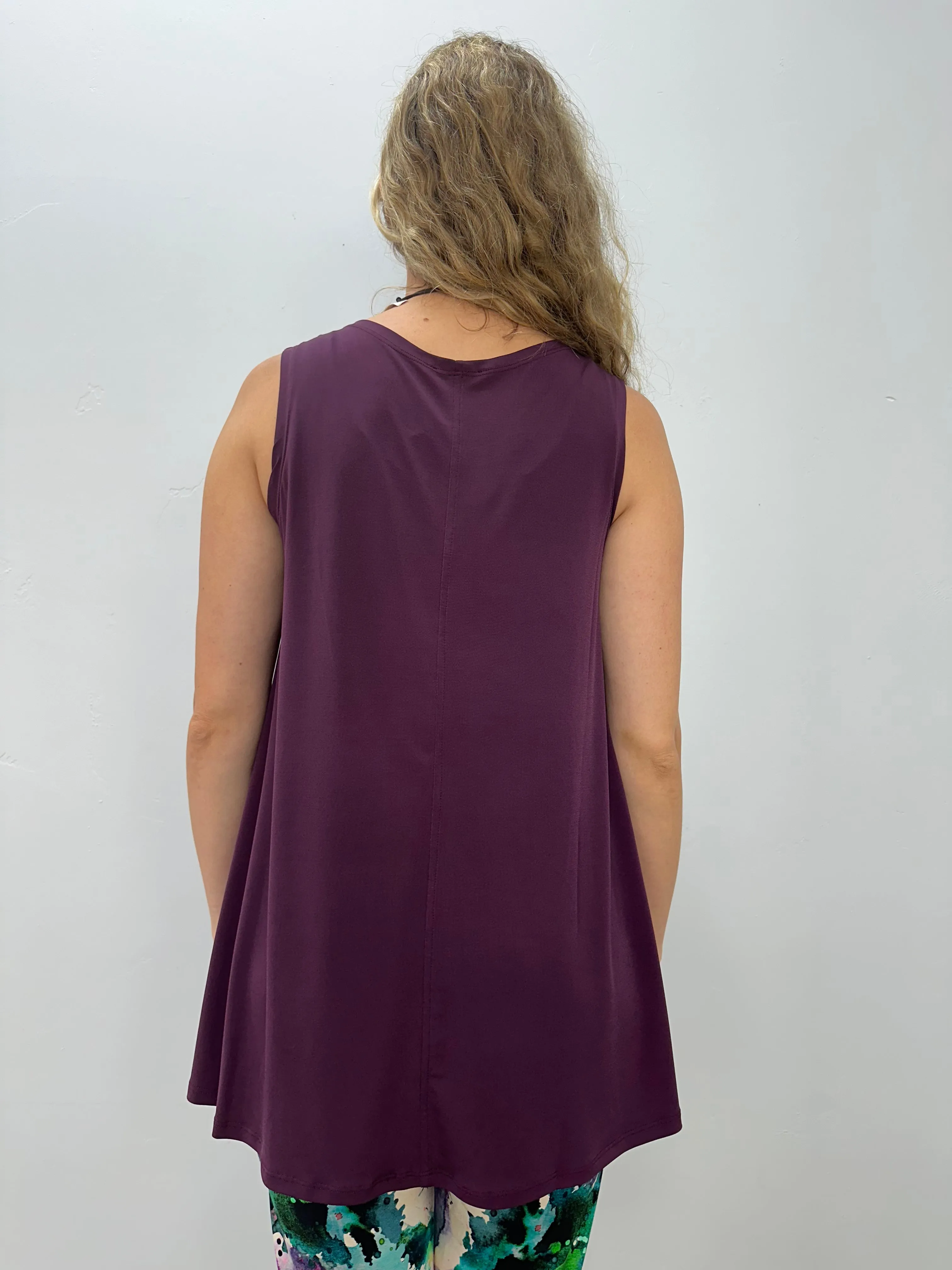 Fig Purple Sleeveless Desa Tunic