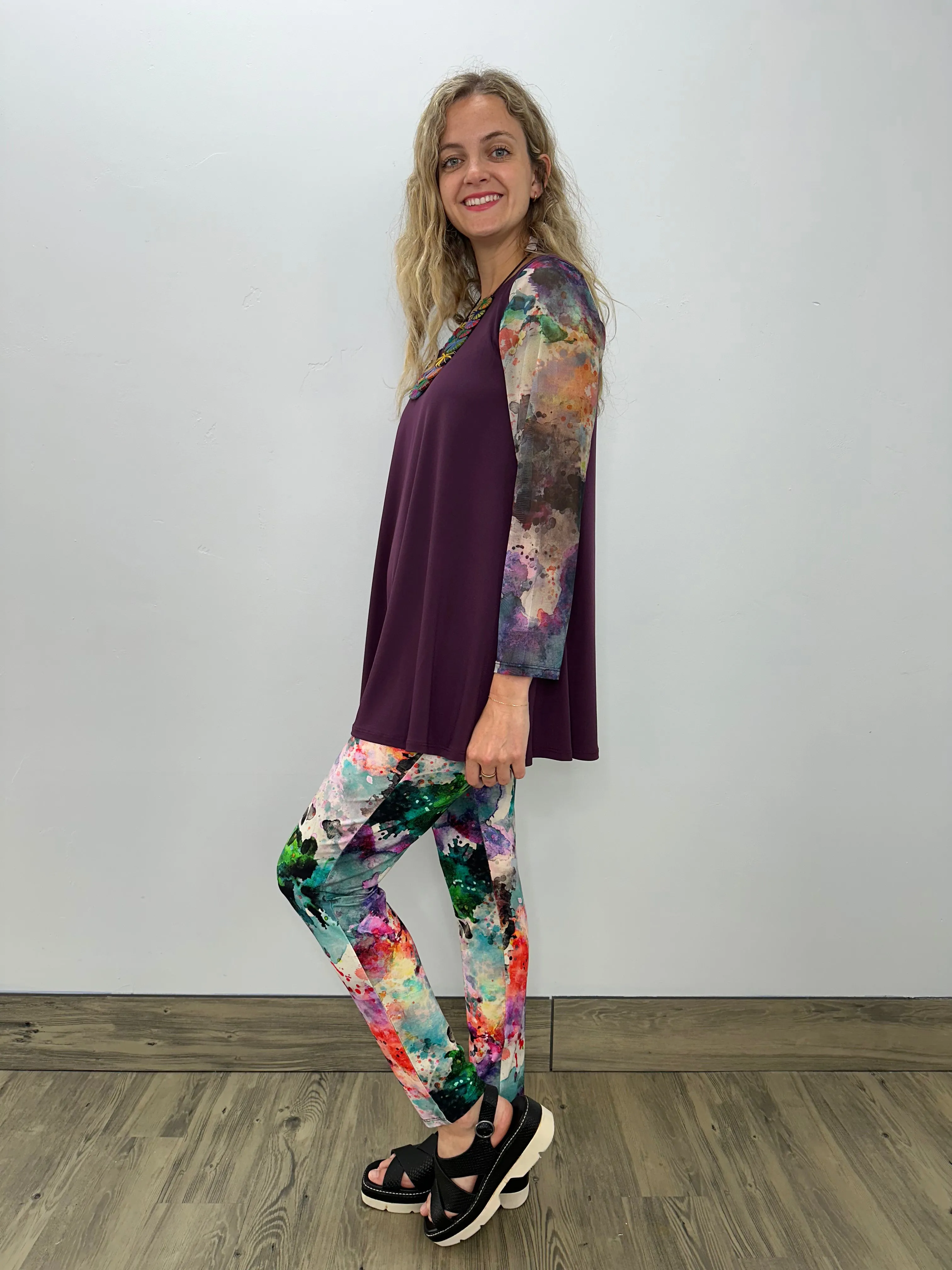 Fig Purple Sleeveless Desa Tunic