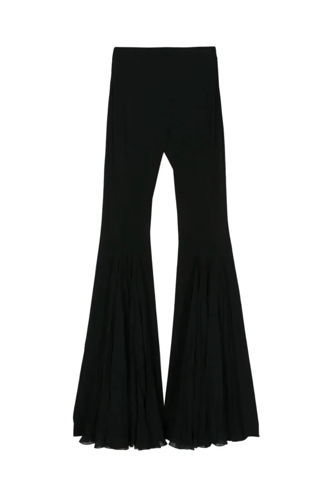 FITTED TROUSERS WITH GEORGETTE FLARE