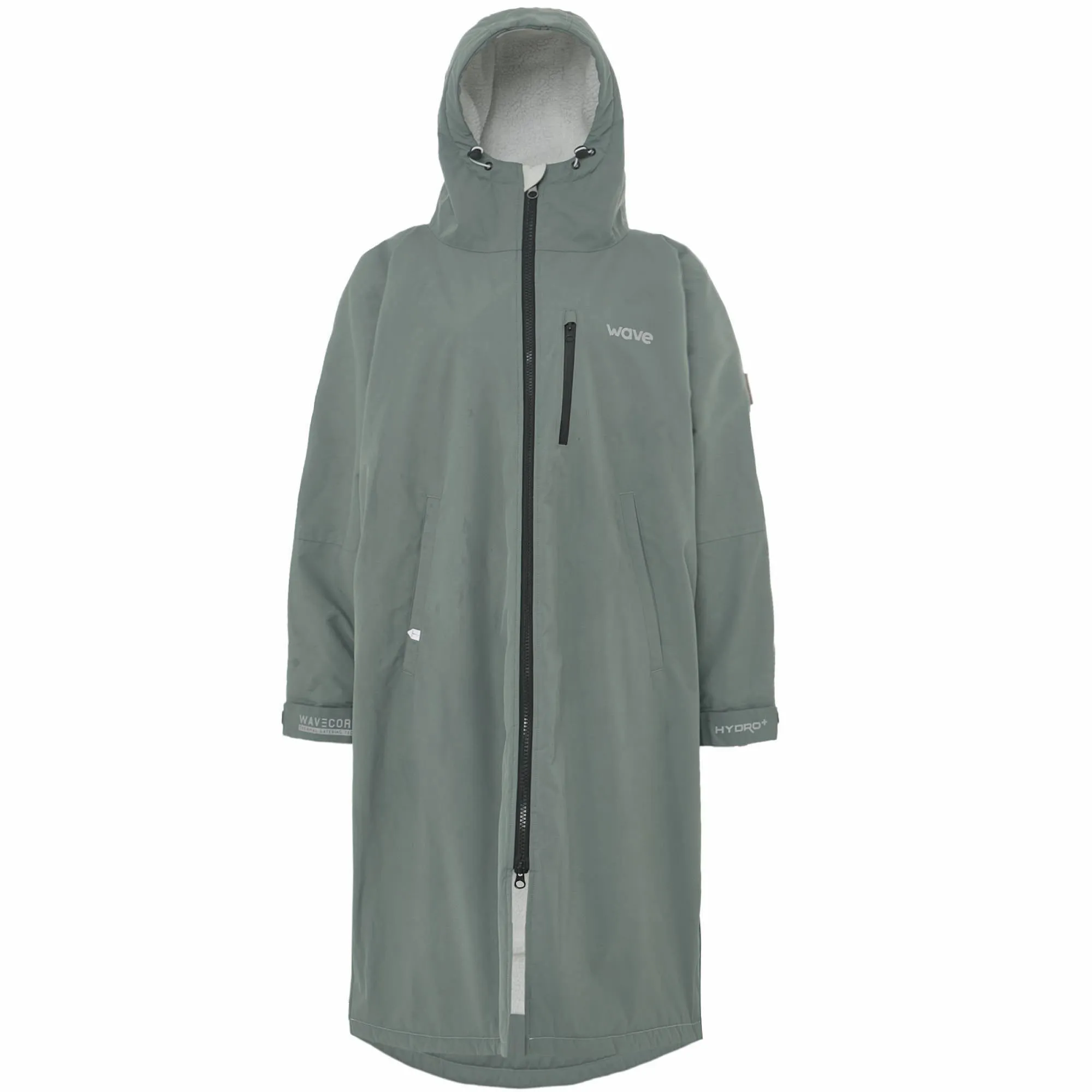 Fleece-Lined Hot Tub Changing Robe | Waterproof & Windproof | Unisex | Sage Green